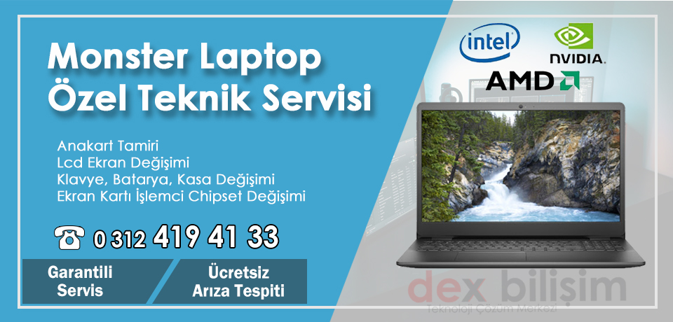 Monster Notebook Tamiri ve Laptop Servisi Ankara Oyun Bilgisayarı