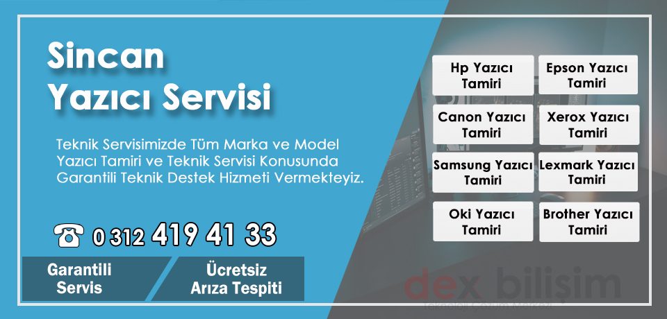 Sincan Yazıcı Tamiri ve Bakımı – Yerinde Teknik Servis Garantili Bakım