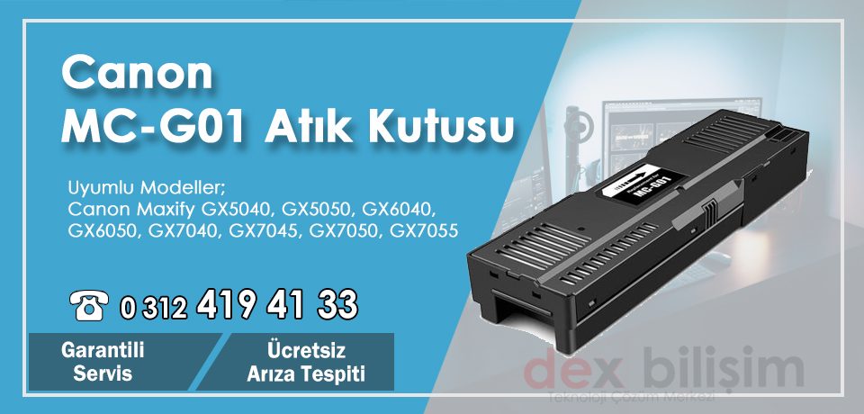 Canon MC-G01 Orjinal – Muadil Atık Kutusu Değişimi