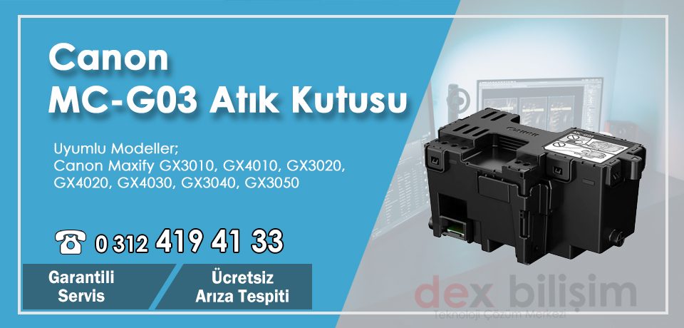 Canon MC-G03 Orjinal – Muadil Atık Kutusu Değişimi