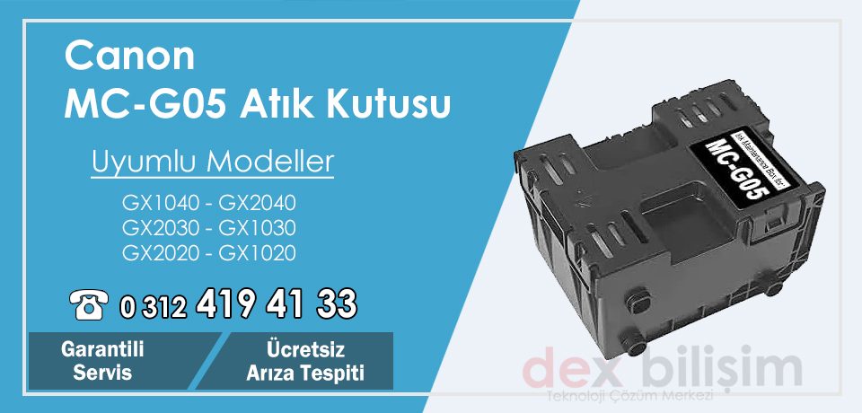 Canon MC-G05 Orjinal – Muadil Atık Kutusu Değişimi